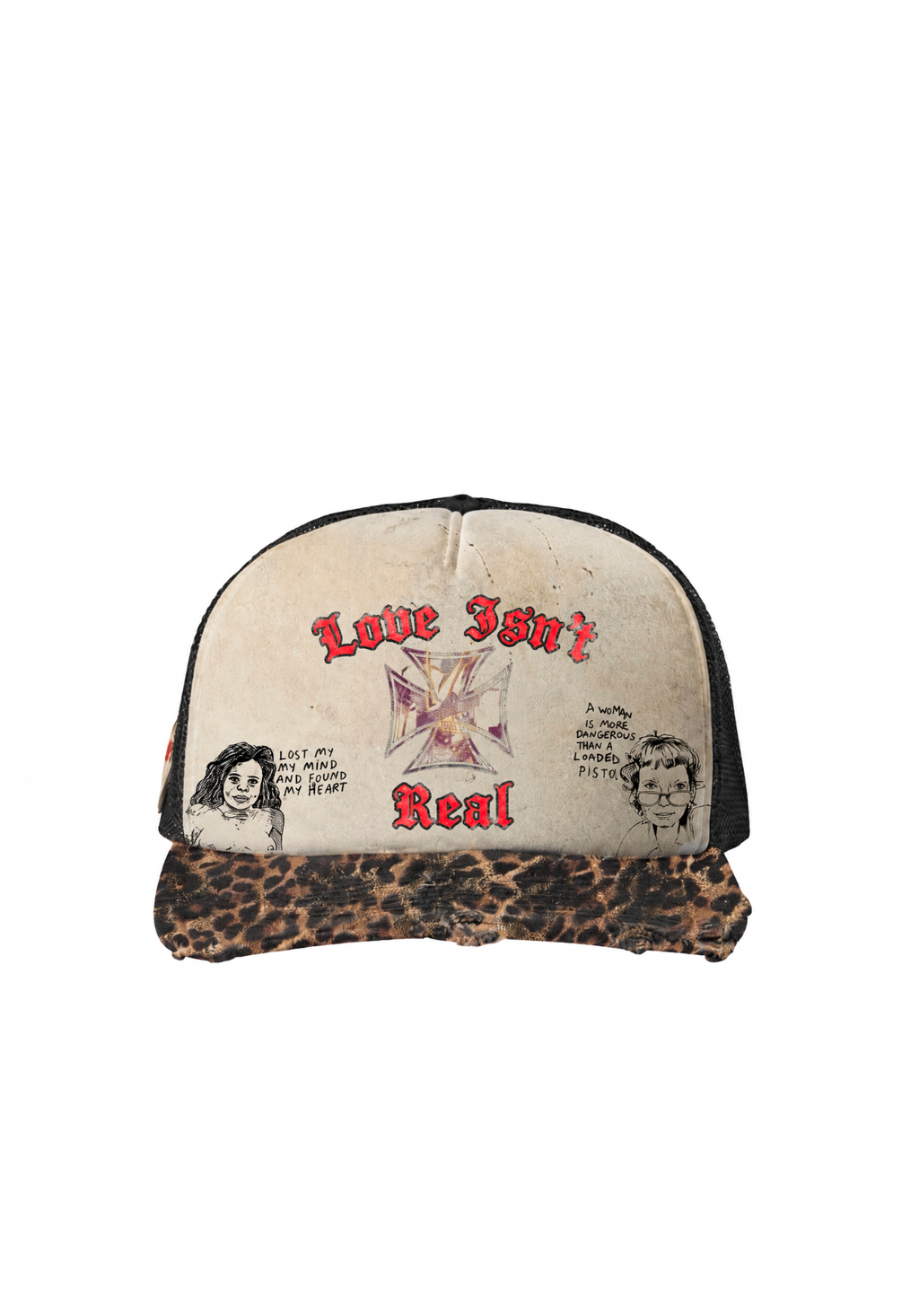 LOVE ISNT REAL CHEETAH HAT (PRE-ORDER)